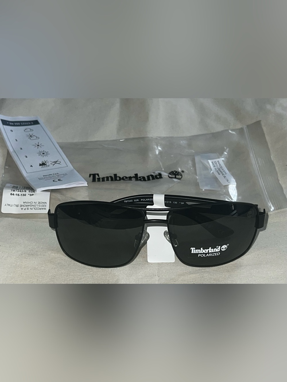 Timberland Men’s Black Polarized Sunglasses NWT